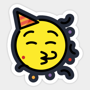 Partying Emoji Sticker